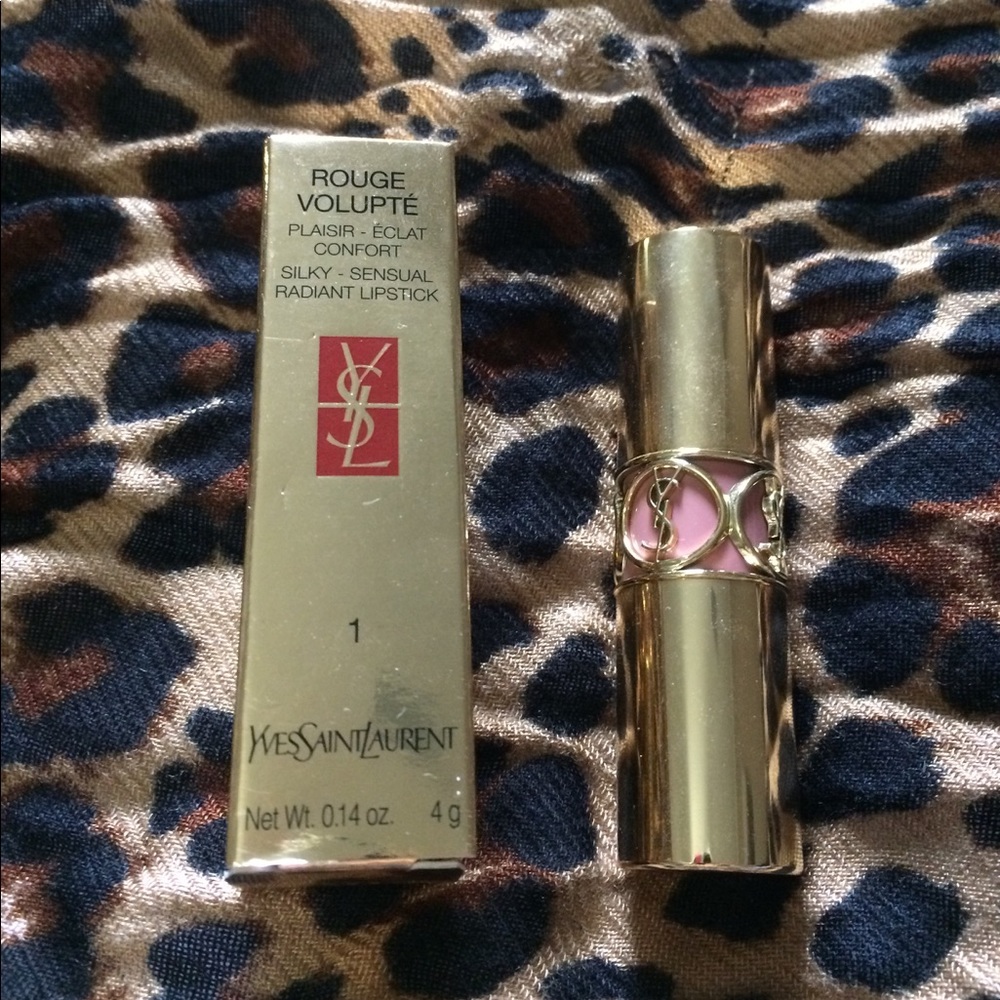 YSL Rouge Volupte lipstick in 1 Nude Beige